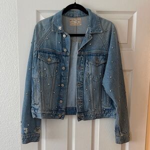 Free People Studded Denim Jacket